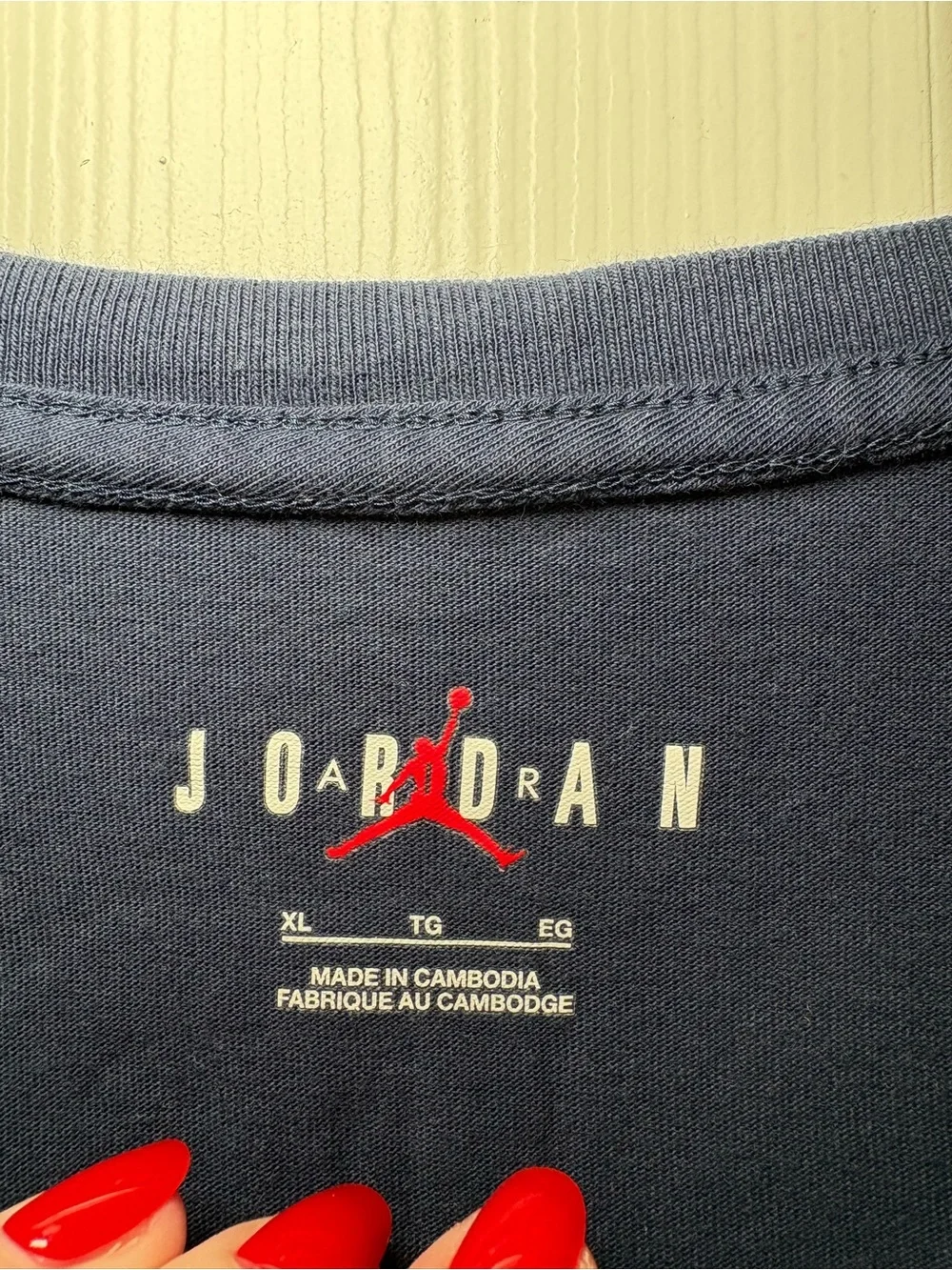 Jordan PSG Paris Saint-Germain Graphic T-Shirt Navy XL